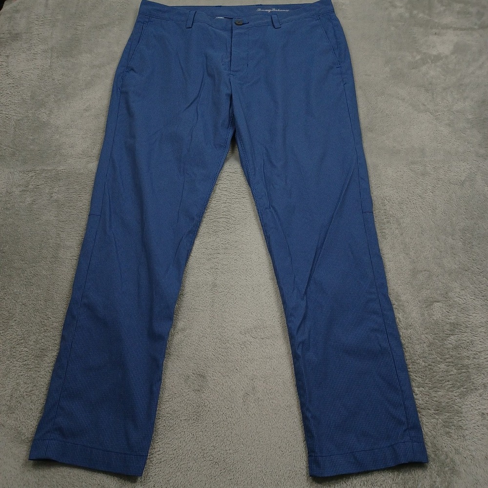 Tommy Bahama Pants Mens 35x30 Blue Nylon Pockets Casual Preppy